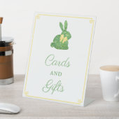 Chic Rabbit Gender Neutral Baby shower Kaarten Gif Reclamebord Met Voetstuk (Insitu)