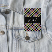 Chic Rainbow Pset op zwart Button (Insitu)