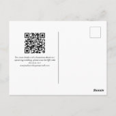 Chic Rainbow Waterverf LGBTQ Weddenschap Briefkaart (Achterkant)