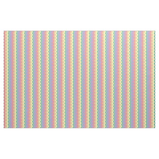 Chic Rainbow Wavy Lines Custom Pattern Stof (Yard (91,4 cm))