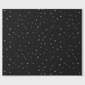 Chic Random Polka Dots Roze op Black ID1162 Cadeaupapier (Vlak)