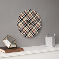 Chic Red Beige Black White Pset Stripes Pattern