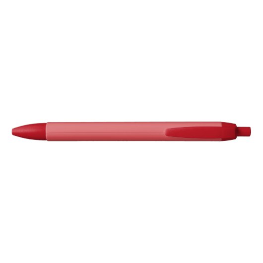 Chic Red Birthday Zwarte Inkt Pen (Achterkant)