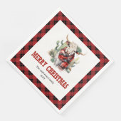 Chic Red black Western napkins for Christmas table Servet (Hoek)