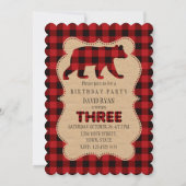 Chic Red Buffalo gespeeld Verjaardag DRIE Custom Kaart (Achterkant)