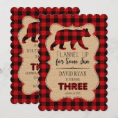 Chic Red Buffalo gespeeld Verjaardag DRIE Custom Kaart (Voorkant / Achterkant)