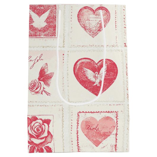 Chic Red Cream Valentijn Medium Cadeauzakje (Achterkant)