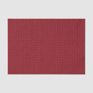 Chic Red- en Gold Pattern-document Tissuepapier