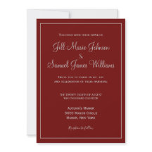 Chic Red en Gray Wedding