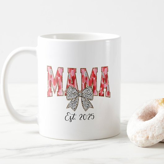 Chic Red en Roze Coquette Bow Mama Koffiemok