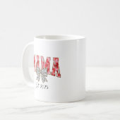 Chic Red en Roze Coquette Bow Mama Koffiemok (Voorkant links)