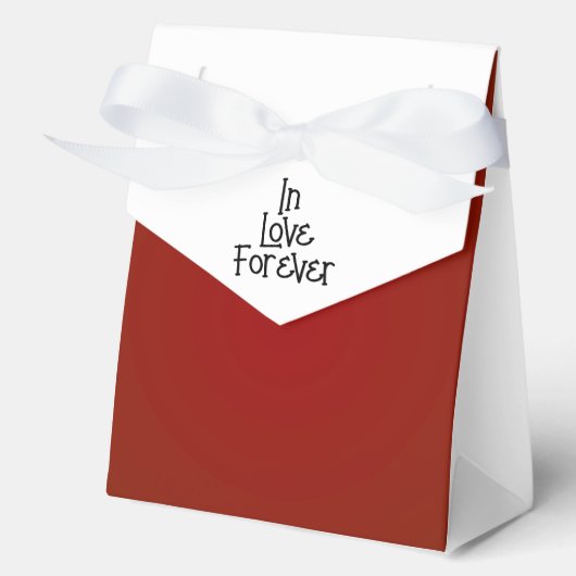 Chic Red en White>Wedding voor doos Bedankdoosjes (Voorkant)