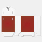 Chic Red en White>Wedding voor doos Bedankdoosjes (Ongevouwen)