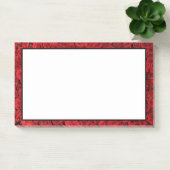 Chic Red Floral Post-it® Notes (Kantoor)