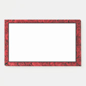 Chic Red Floral Post-it® Notes (Voorkant)