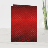 Chic Red Gold Squares  twevoudig huwelijk (Achterkant)