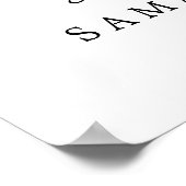 Chic Red Heart Pick a Seat Not Side WeduwSign Poster (Hoek)