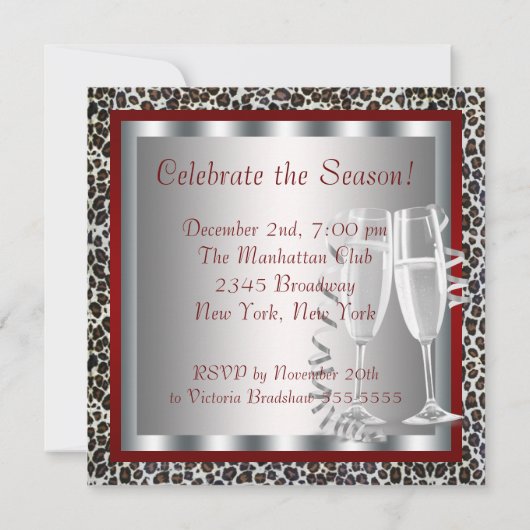 Chic Red High Heel Schoenen Kerstfeest Kaart (Achterkant)