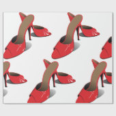 Chic Red High Heels Glamoureuze Stiletto Mode Cadeaupapier (Vlak)