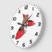 Chic Red High Heels Glamoureuze Stiletto Mode Grote Klok (Hoek)