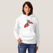 Chic Red High Heels Glamoureuze Stiletto Mode Hoodie (Voorkant volledig)