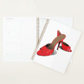 Chic Red High Heels Glamoureuze Stiletto Mode Planner (Display)