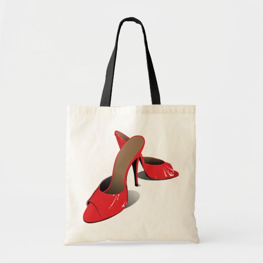Chic Red High Heels Glamoureuze Stiletto Mode Tote Bag (Voorkant)