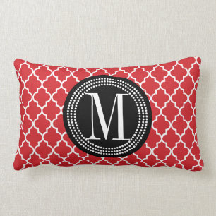 Chic Red Moroccan Lattice Persoonlijk Kussen