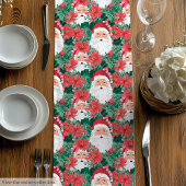 Chic red pink preppy Christmas table runner gift Medium Tafelloper