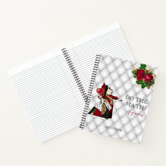 Chic Red Queen of Hearts  Notitieboek (Binnen)