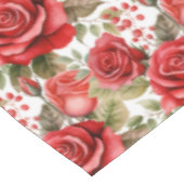 Chic Red Roses tafelkleed (Gekanteld)