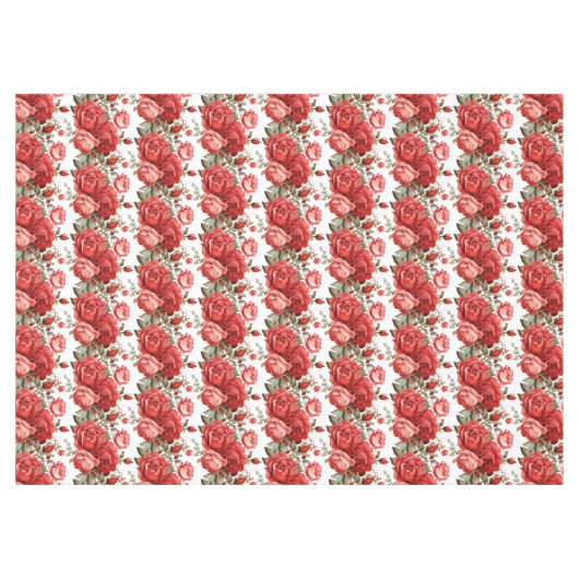Chic Red Roses tafelkleed (Voorkant (Horizontaal))