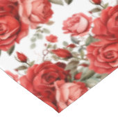 Chic Red Roses tafelkleed (Gekanteld)