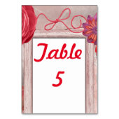 Chic Red Rustic Kaart (Voorkant)