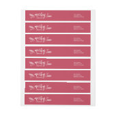 Chic Red & White Holly and Pine Merry Kerstmis (Vel)