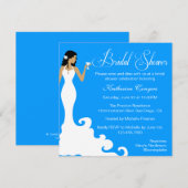 Chic Red Wine Damask Bridal Shower Invitation Kaart (Voorkant / Achterkant)