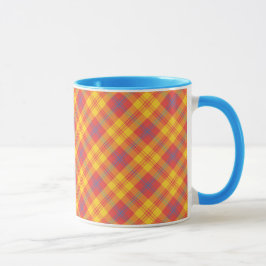 Chic Red Yellow en Blue Pset Coffee Mok