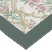 Chic Regal Damask sierlijke botanische Design Tafelkleed (Gekanteld)