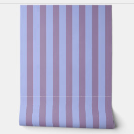 Chic Regular Stripes in zacht blauw en violet Behang
