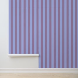 Chic Regular Stripes in zacht blauw en violet Behang
