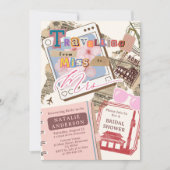 Chic Reizen van Miss naar Mrs Vrijgezellenfeest Kaart (Voorkant)