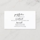 chic retro 80s haarstylist kleurrijke haarstylist visitekaartje (Achterkant)