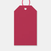 Chic Retro Bright Hot Pink Dank u bruiloftsgunst Cadeaulabel (Achterkant)