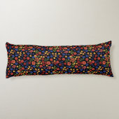 Chic Retro Floral Print Custom Body Pillow Lichaamskussen (Achterkant)