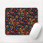 Chic Retro Floral Print Custom Mousepad Muismat (Met muis)