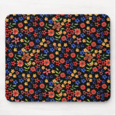 Chic Retro Floral Print Custom Mousepad Muismat (Voorkant)
