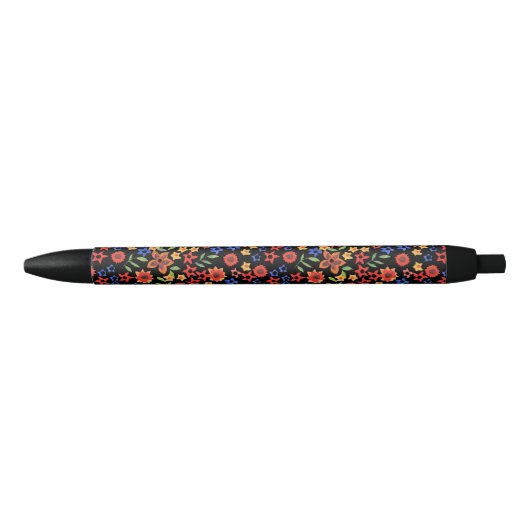 Chic Retro Floral Print Custom Pen (Voorkant)
