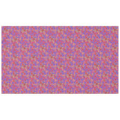 Chic Retro Floral Print op Magenta Tablecloth Tafelkleed (Voorkant (Horizontaal))