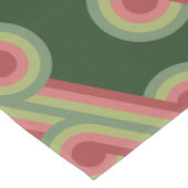 Chic Retro Funky Abstract Waves Art Patroon Medium Tafelloper (Hoek)