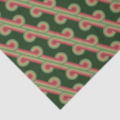 Chic Retro Funky Abstract Waves Art Patroon Tissuepapier (Detail)